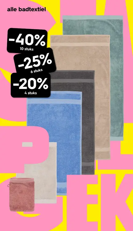 Promotie: Alle badtextiel