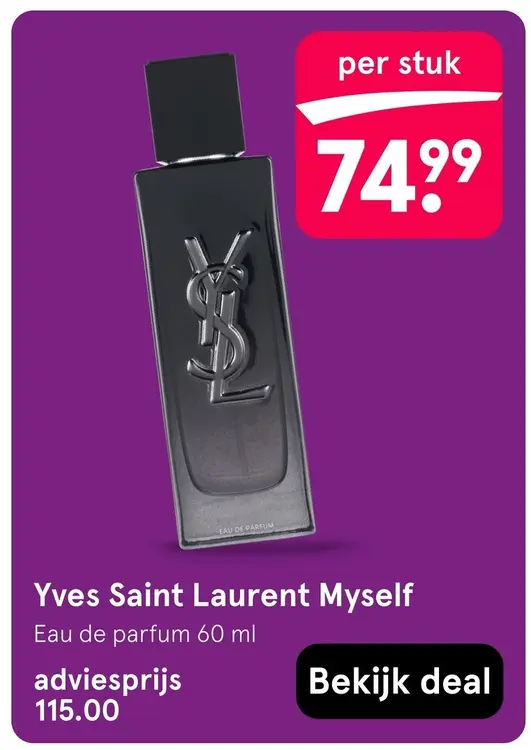 Aanbieding: Yves Saint Laurent Myself