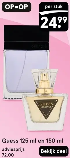 Aanbieding: Guess 125 ml en 150 ml