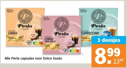 Aanbieding: Alle Perla capsules voor Dolce Gusto
