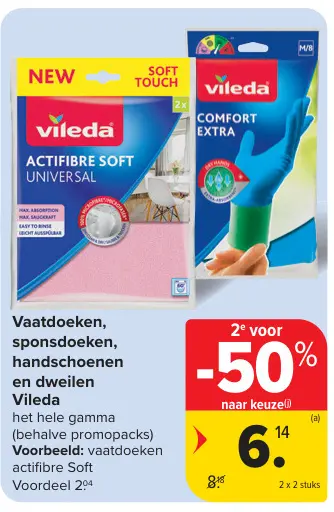 Aanbieding: Vaatdoeken, sponsdoeken, handschoenen en dweilen