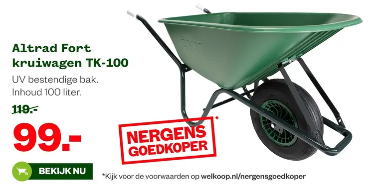Aanbieding: Altrad Fort kruiwagen TK-100