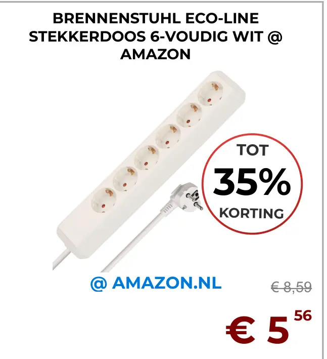 Aanbieding: Brennenstuhl eco-line stekkerdoos