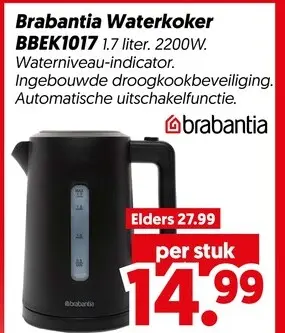 Aanbieding: Brabantia Waterkoker BBEK1017