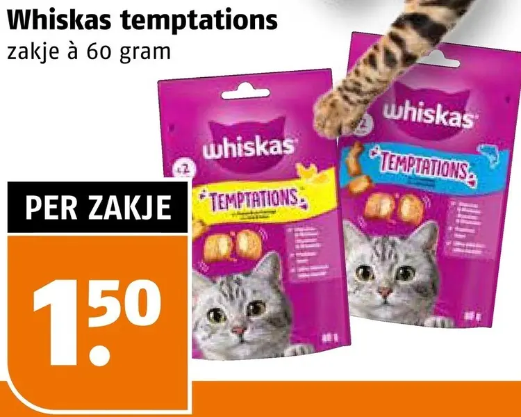 Aanbieding: Whiskas temptations