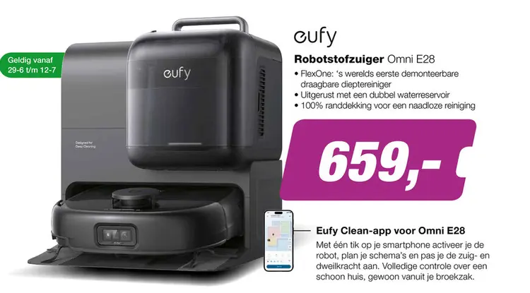 Aanbieding: eufy Omni E28 Robotstofzuiger