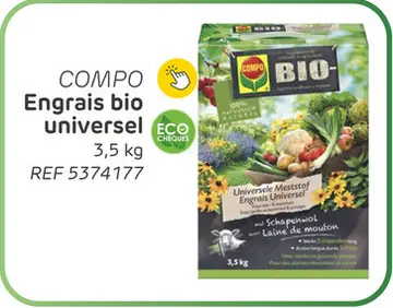 Offre: Engrais bio universel compo 3,5kg