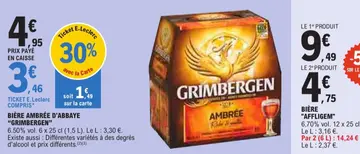 Aanbieding: BIÈRE AMBRÉE D'ABBAYE