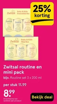 Aanbieding: Routine en mini pack