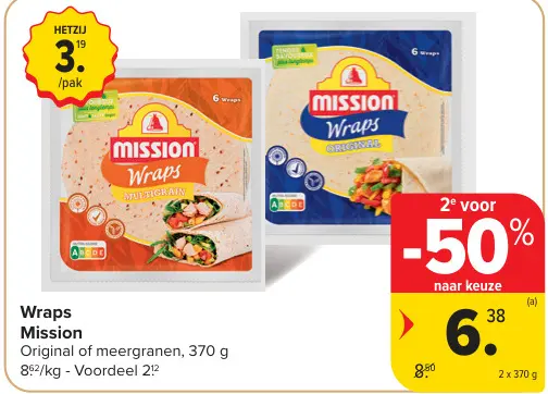 Promotie: Wraps