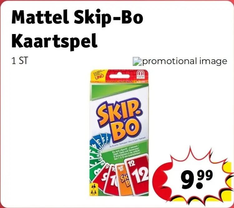 Promotie: Skip-Bo Kaartspel