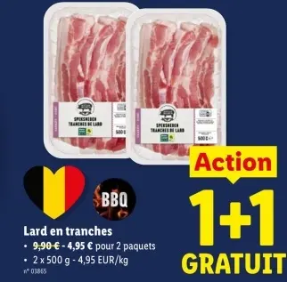Offre: Lard en tranches
