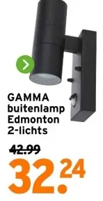 Aanbieding: buitenlamp Edmonton 2-lichts