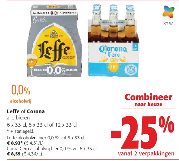 Promotie: Leffe or Corona alle bieren
