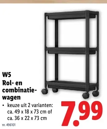 Promotie: Rol- en combinatie-wagen