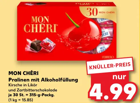 Aanbieding: Pralinen mit Alkoholfüllung