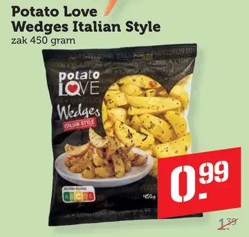 Aanbieding: Potato Love Wedges Italian Style