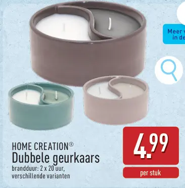 Promotie: Dubbele geurkaars