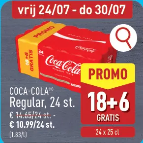 Promotie: Coca cola regular