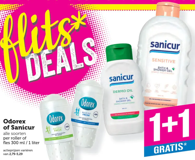Aanbieding: Deodorant of douchegel
