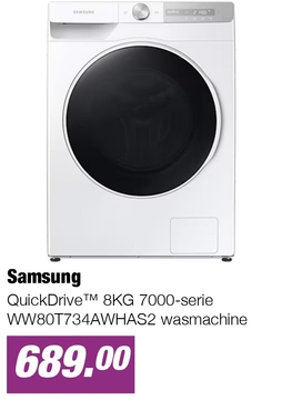Aanbieding: QuickDrive™ 8KG 7000-serie WW80T734AWHAS2 wasmachine