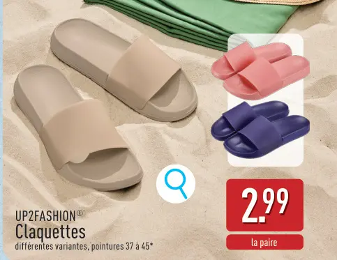 Offre: Claquettes