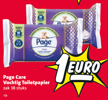 Aanbieding: Page Care Vochtig Toiletpapier