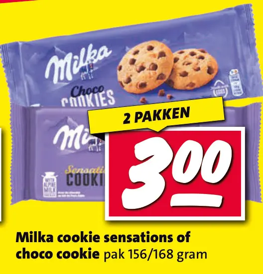 Aanbieding: Milka cookie sensations of choco cookie