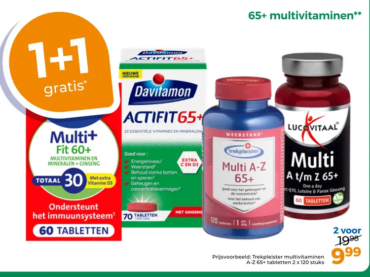 Aanbieding: 65+ multivitaminen