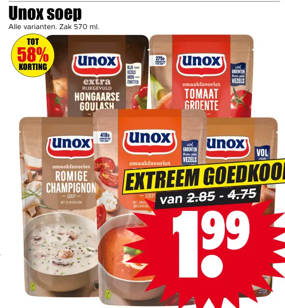 Aanbieding: Unox soep