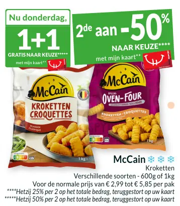 Promotie: McCain Kroketten
