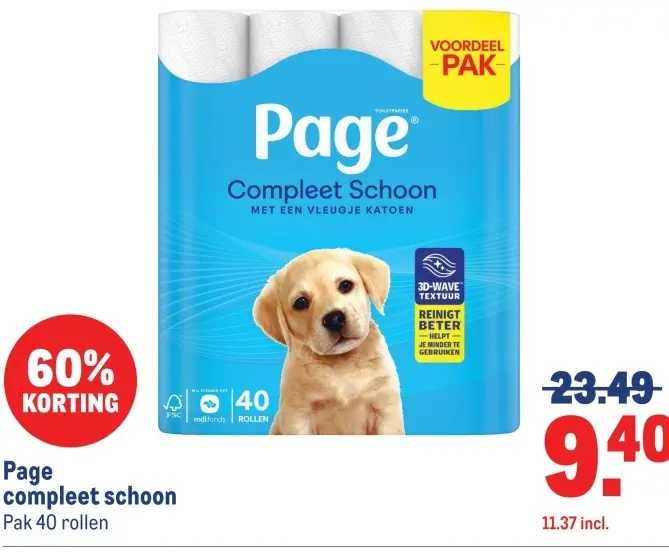 Aanbieding: Page compleet schoon