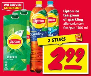 Aanbieding: Ice tea green of sparkling