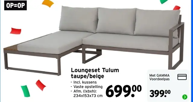 Aanbieding: Loungeset Tulum