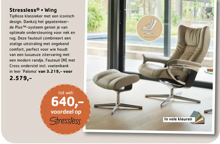 Promotie: Wing fauteuil