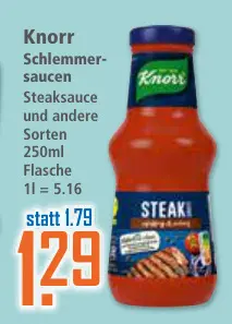Aanbieding: Knorr Schlemmer-saucen Steaksauce und andere 