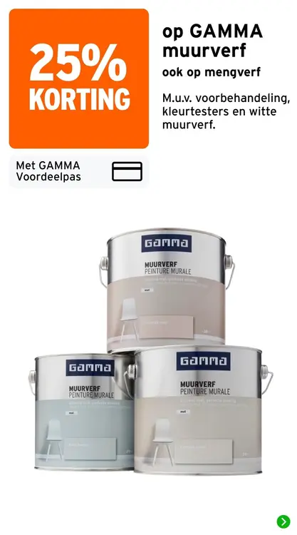 Aanbieding: Muurverf