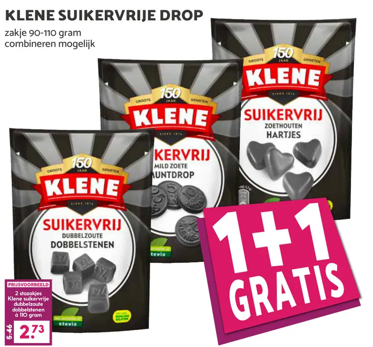 Aanbieding: Klene Suikervrije Drop