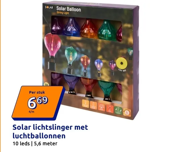 Aanbieding: Solar Balloon String Light