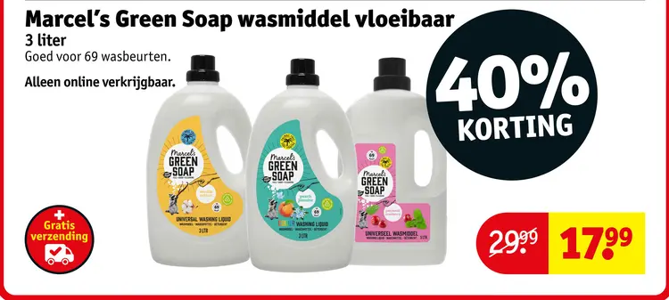 Aanbieding: Marcel's Green Soap wasmiddel vloeibaar