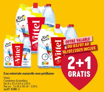 Offre: Eau minérale naturelle non pétillante