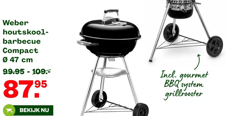 Aanbieding: houtskool-barbecue Compact