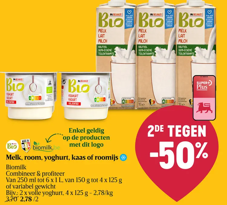 Promotie: Melk, room, yoghurt, kaas of roomijs