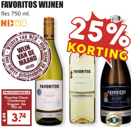 Aanbieding: Favoritos Wijnen