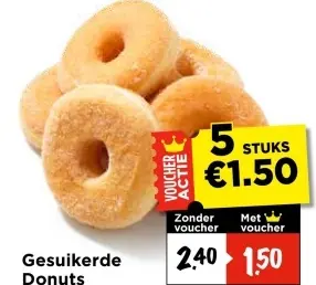 Gesuikerde Donuts