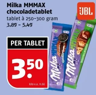 Aanbieding: MMMAX chocoladetablet