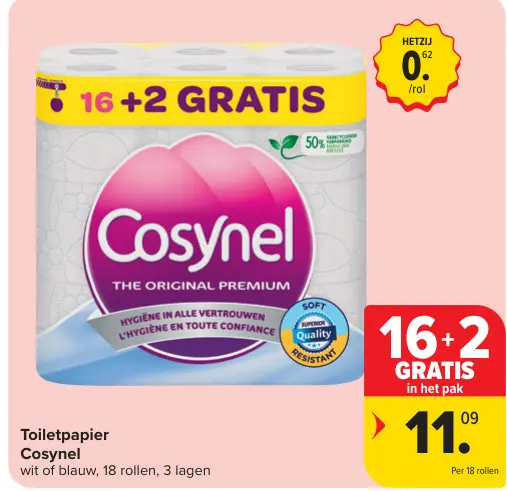 Promotie: Toiletpapier