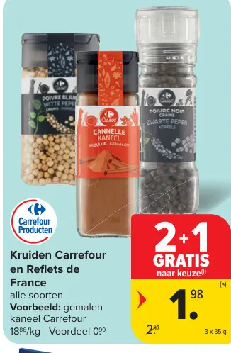 Promotie: Kruiden Carrefour en Reflets de France
