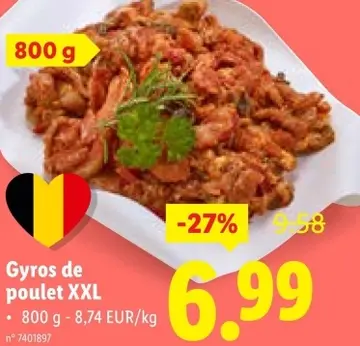 Offre: Gyros de poulet XXL