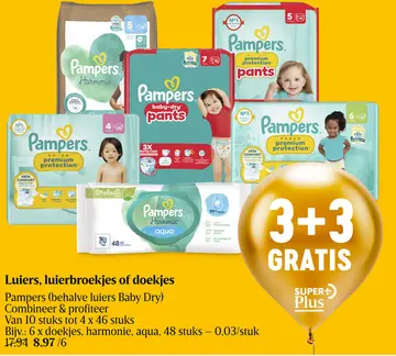 Aanbieding: Luiers, luierbroekjes of doekjes